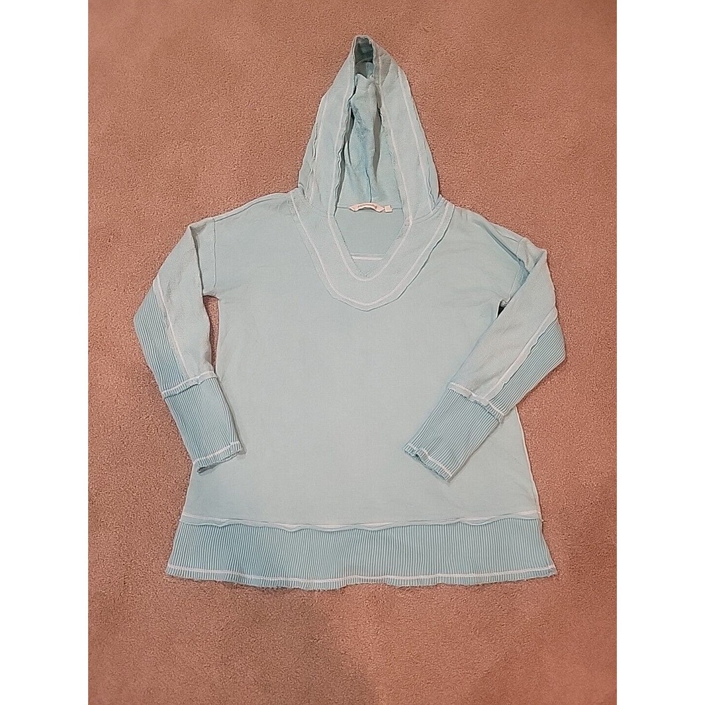 Soft Surroundings Hooded Shirt Womens Small. Sweatshirt. Terrycloth.